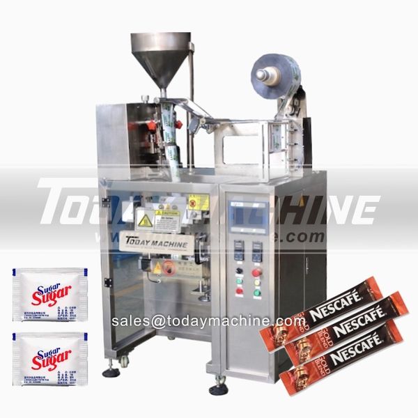 

stainless steel automatic sugar stick granule packing machine/high speed rice salt beans sugar packing machine