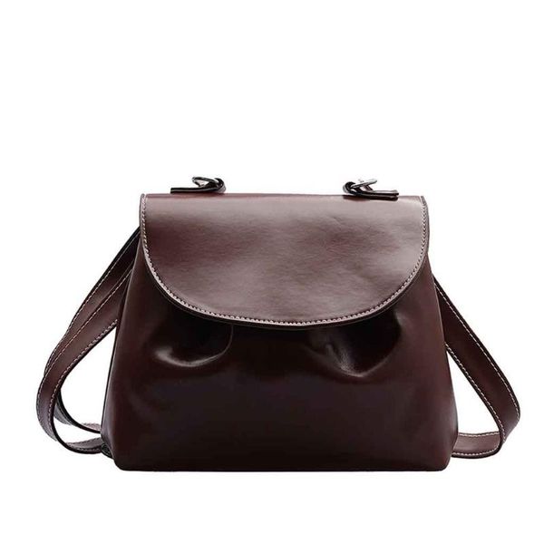 

women retro solid color pu leather messenger bag casual ladies bag exquisite girl portable handbag elegant lady original 2020