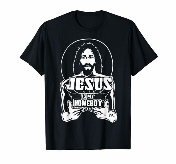 

the original jesus is my homeboy black t shirt harajuku funny tee shirt