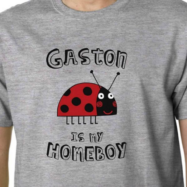 

gaston is my homeboy t shirt kids childrens tv ben holly little kingdom ladybird casual printed tee