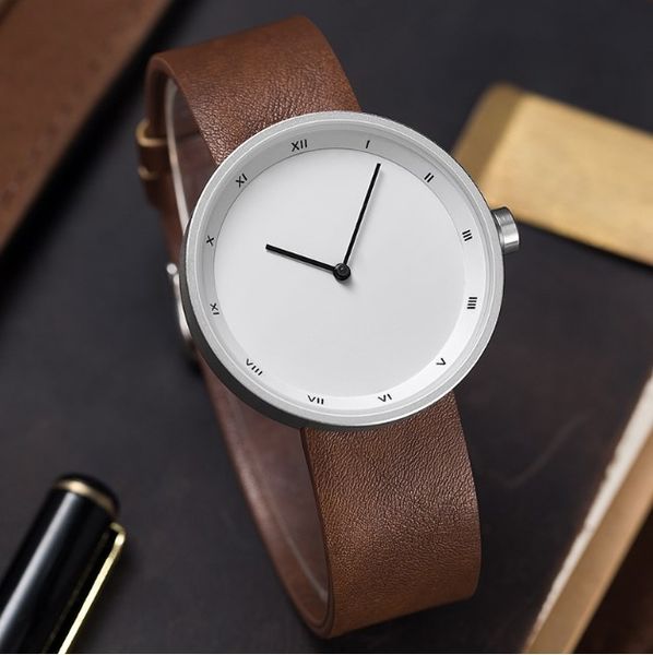 

fashion watch men yazole new waterproof montre quartz watch men homme mens strap analog pu for simple heren horloge fmbup, Slivery;brown