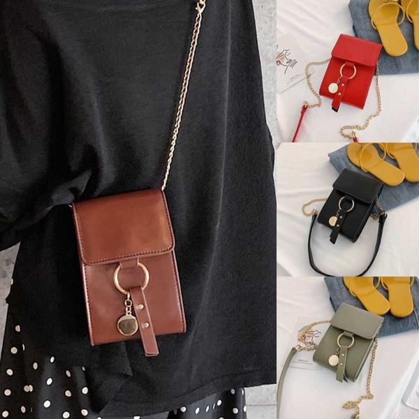 

women simple phone bag solid color shoulder messenger bag fashion small bags for women 2020 uxury handbags