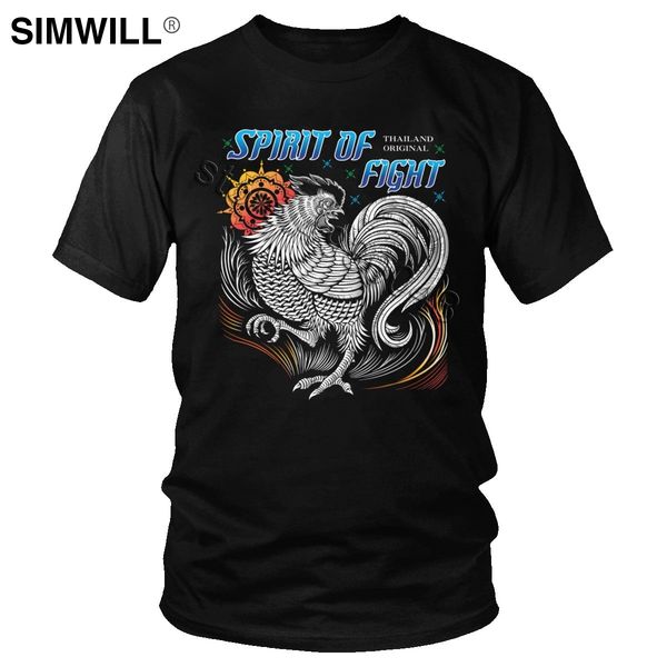 

vintage spirit of fight t shirt men cotton thailand cook tshirt short sleeve round neck t-shirt brand designer tees summer