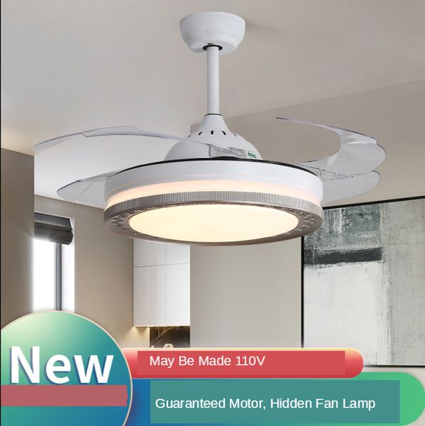 

led ceiling fan classic invisible ceiling fans light bedroom restaurant modern minimalist retractable fans with lights