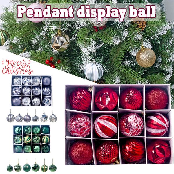 

christmas tree ball ornaments pendants christmas shatterproof shine ball decoration for holiday party