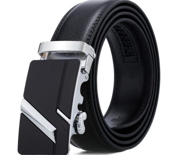 

lannyqveen men's automatic buckle belts pu leather belt fashion ratchet belt for men wholesale stock more styles, Black;brown