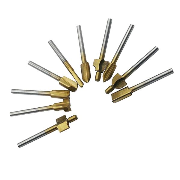 

10pcs 3mm shank mini reversible finger joint set woodworking milling cutter