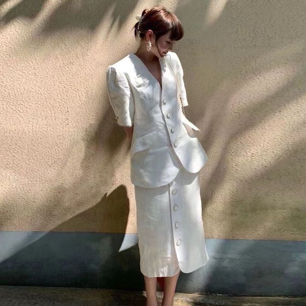 

socialite graceful set three-dimensional skirtdress one-step skirtflower short-sleeved suit sheath skirt slimming medium-length dress one-st, Gray