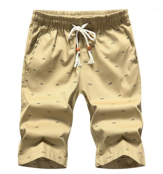

casual straight male pants knee length active boys beachwears with pockets summer mens solid shorts elastic waist