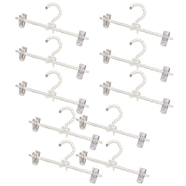 

10шт жемчужно-белый вышитый clip вешалкой для брюк 30см организация бытовая