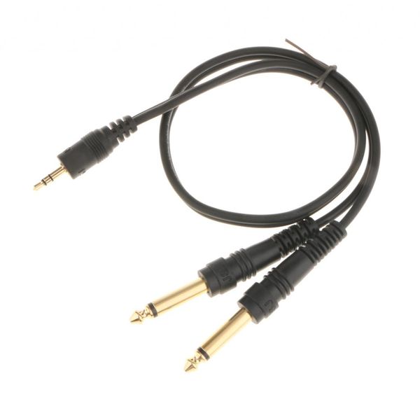 

3,5 мм мужчин двойного 6.5mm male audio aux сплиттер кабель для гитары amplifer