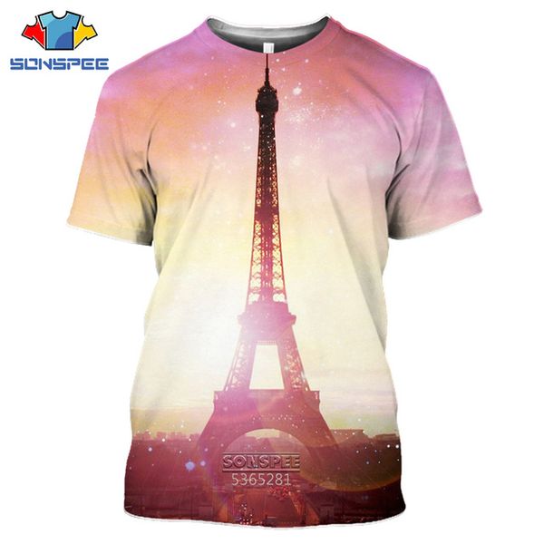 

eiffel tower landscape 3d print shirts comics aesthetic horror men clothing