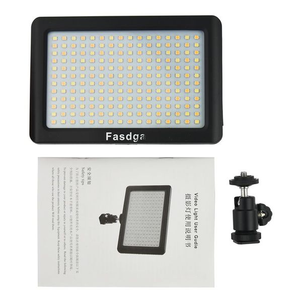 

flashes fasdga 12w 192 led studio video continuous light lamp for camera dv camcorder black