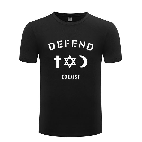 

coexist personality creative men's t-shirt t shirt men 2018 new short sleeve o neck cotton casual tee