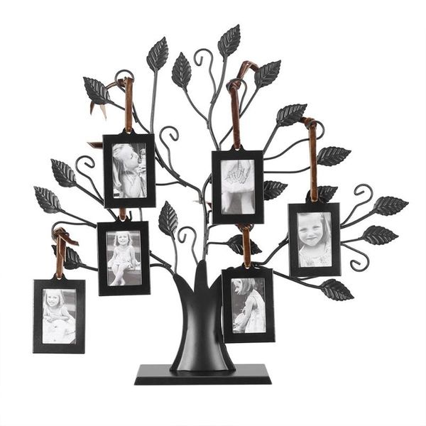 

6pcs fashion p frame family tree p frame family ps display tree with hanging pictures frames home decoration