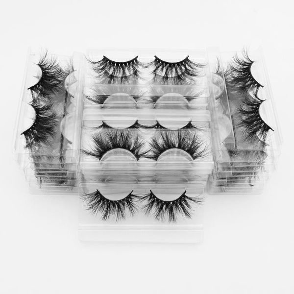 

false eyelashes viso40 pairs/pack 3d mink lashes extention thick long wholesale fake dramatic makeup 25mm