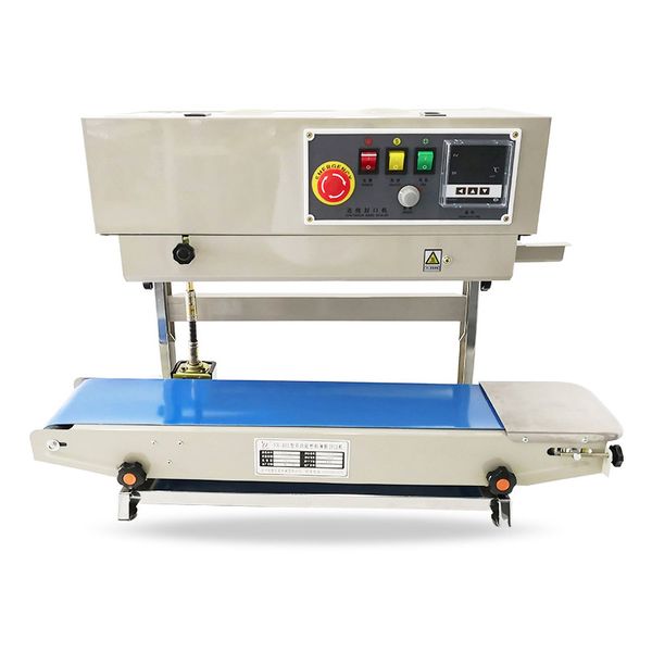 

vacuum food sealing machine 220v/110v fr-900 vertical continuous band sealer automatic heat printable date film bag