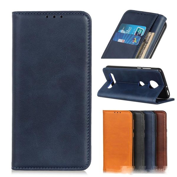 

cowhide wallet case for moto e6 e5 p40 play g7 power g6 plus leather flip cover case for moto one pro p30 note z4 z3 play sl0