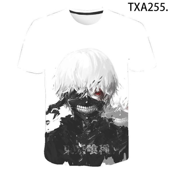 

tokyo ghoul 3d boy girl printed cool 3d print shirts comics horror kawaii men clothing