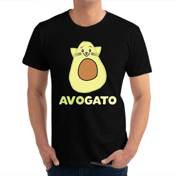 

summer t-shirts avogato avocado cat & tees new year day company slim fit short sleeve all cotton men t shirts