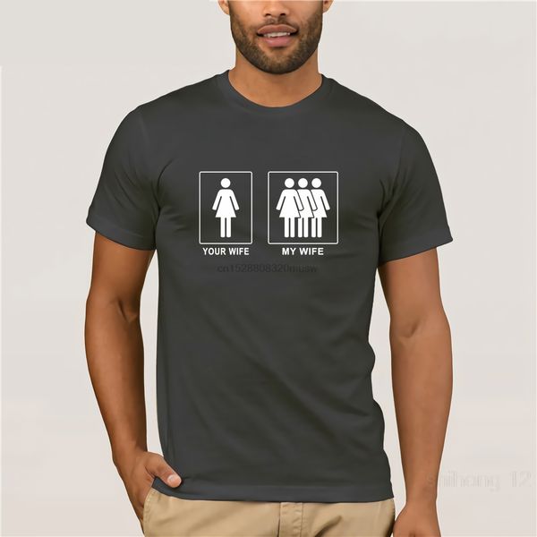 

my wife vs your wife 02 t-shirt men personality funny t-shirt