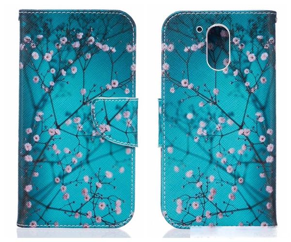 

for motorola moto g4 case flip cover leather card luxury wallet patterned flower cute for moto g4 plus case flip cover