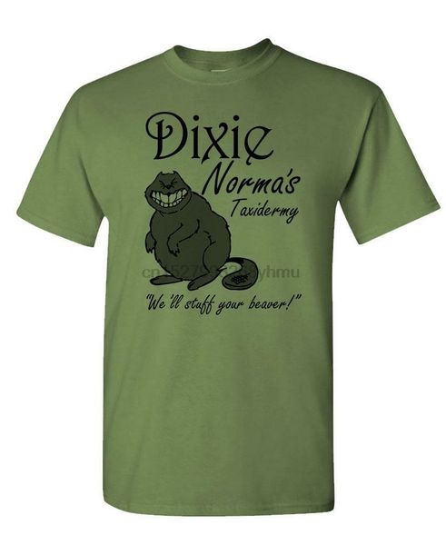 

dixie normas taxidermy funny beaver stuffin - cotton t-shirt tee shirt