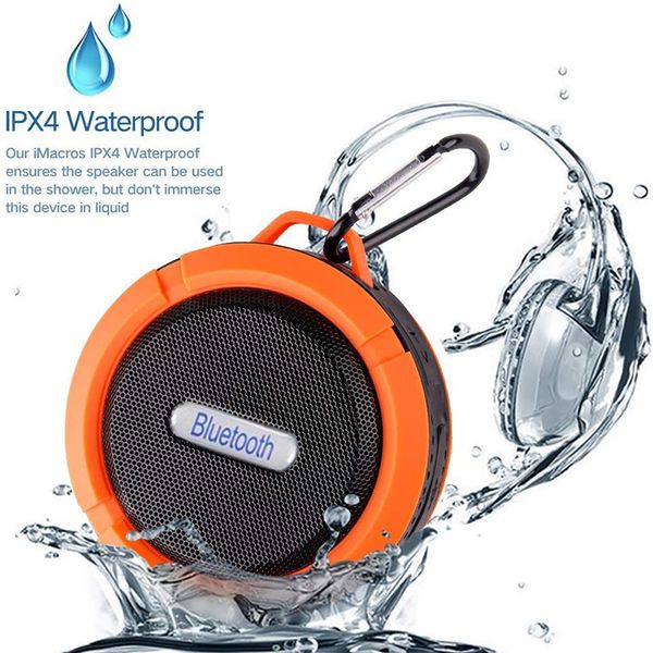 

wireless bluetooth 4.0 stereo portable speaker mp3 format built-in mic resistance ipx4 waterproof louderspeaker