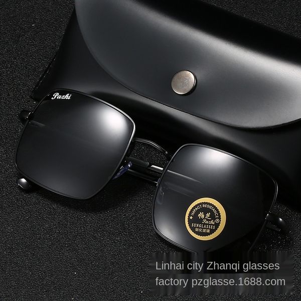 

5u4ye sunglasses glass frame sun metal tempered driving sunshade riding fashionable new large glasses aqcoe