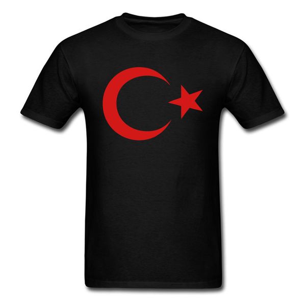 

turkey moon and star flag pride tshirt for men 100% cotton comfortable t shirts round collar good quality nice t-shirts