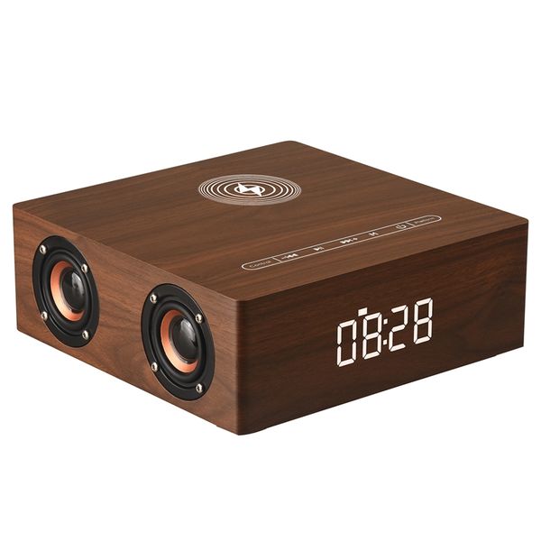 

q5a multi-function wireless charger alarm clock bluetooth speaker suitable for stereo music player music surround sound