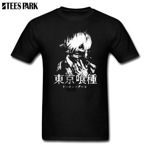 

funky t-shirt tokyo ghoul kaneki ken black and white hilarious tee shirts man cotton short sleeve t-shirts personality