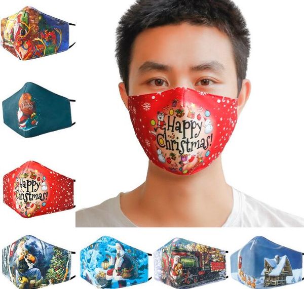 

chirstmas print face mask anti dust pm2.5 protective masks washable reusable mouth masks fashion breathable mk45