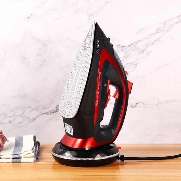 

2400w электрический паровой утюг cordless rechargable многофункциональный регулируемый спрей паровой утюг гладильная пароход ес plug 9518