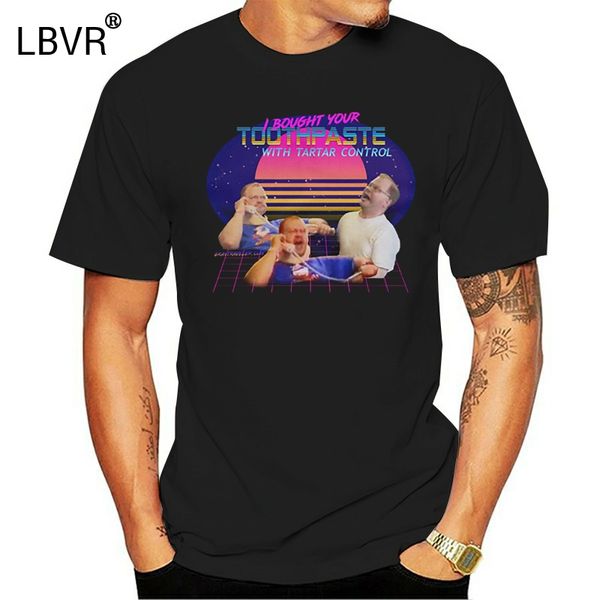 

tourettes guy 'i bought your toothpaste' retrowave 64000 t-shirt cool gift personality tee shirt