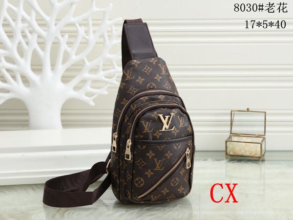 

66 louis lv vuitton shoulder bag single oblique satchel women leisure time motion male small backpack the chest package tide, Black