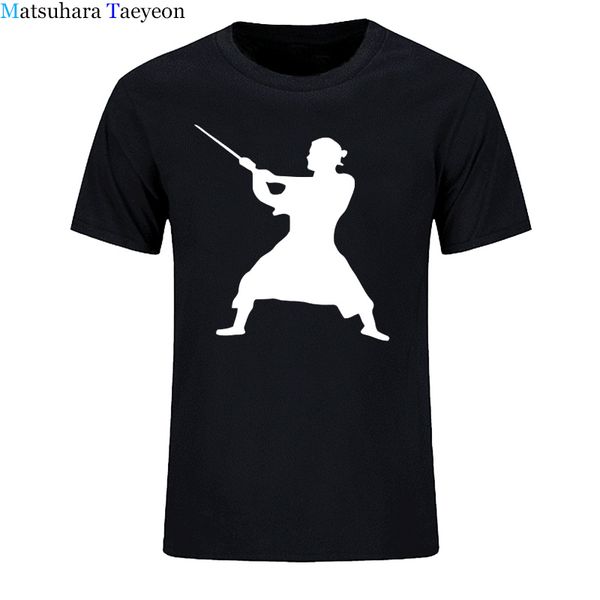 

matsuhara taeyeon t men brand short sleeve round collar printing leisure japanese swords men's wear a man of t - shirt