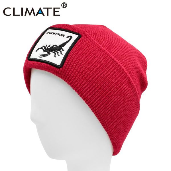 

climate scorpion beanie animal cool winter hat warm beanie black scorpion winter hats man mens animal logo