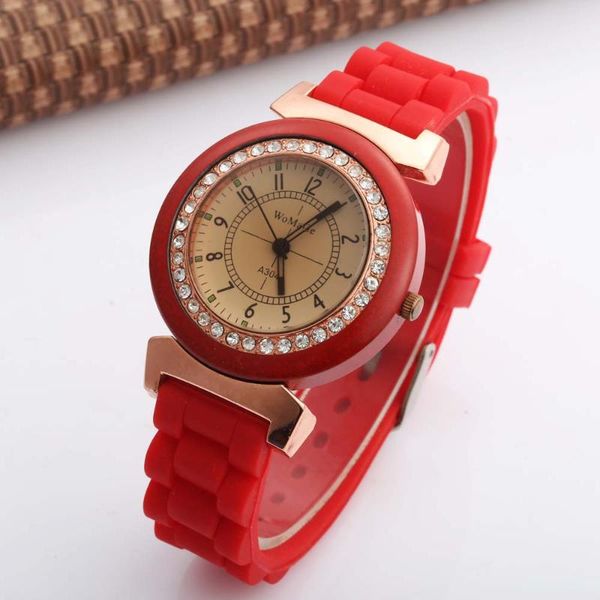 

womage fashion womens watches women casual sports watches silicone band quartz ladies relogio feminino reloje, Slivery;brown