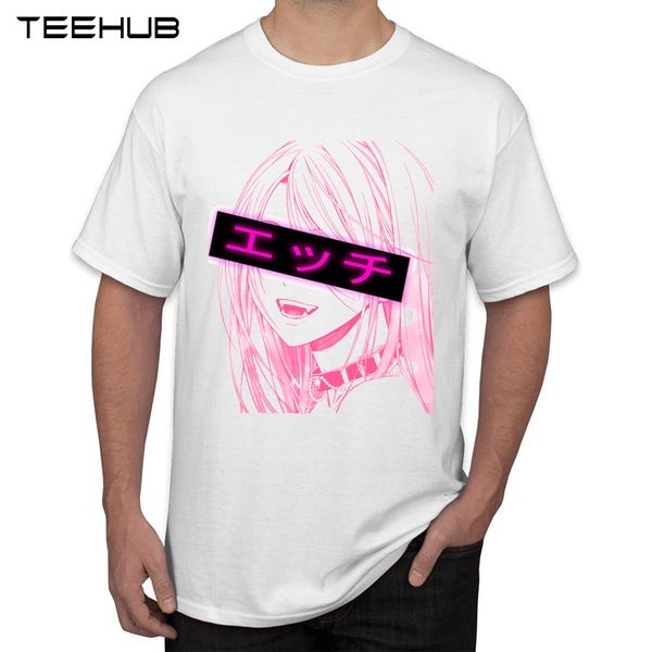 

teehub fashion design japanese anime gir print men t-shirt short sleeve funny t shirt casual men cool tee