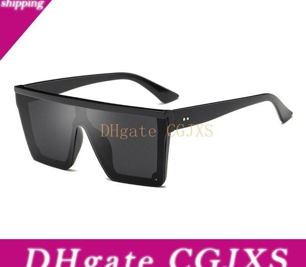 

new modern stylish men sunglasses flat square glasses for women fashion vintage sunglass oculos de sol, White;black