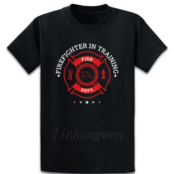 

firefighter t shirt short sleeve funny casual round neck customized interesting spring autumn trend homme shirt