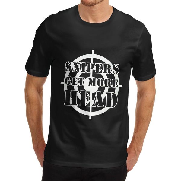 

men's snipers get more heads novelty t-shirt