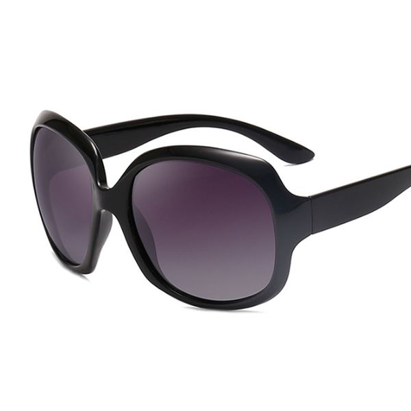 

sunglasses classic oversize polarized women big frame female vintage black round mirror, White;black