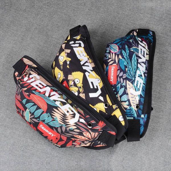 

новая сумка талии мужчина graffiti грудь сумка для мужчин oxford hip bag luminous hip high capacity bum женщина плечо почка