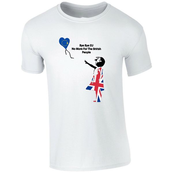 

brexiteer brexit leaving the eu t-shirt banksy ballooon girl cotton tee shirt big tall