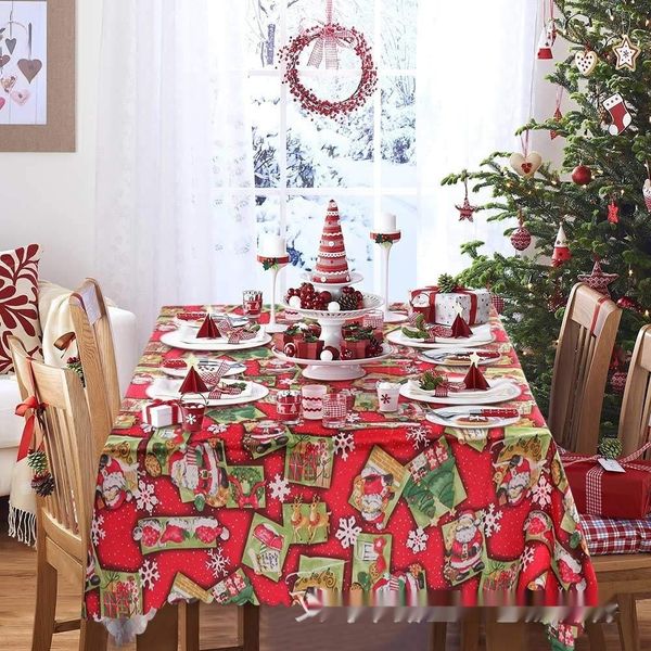 

decorations red christmas printed selling decorations creative red christmas decorative printed decorative creative tablecloth selli