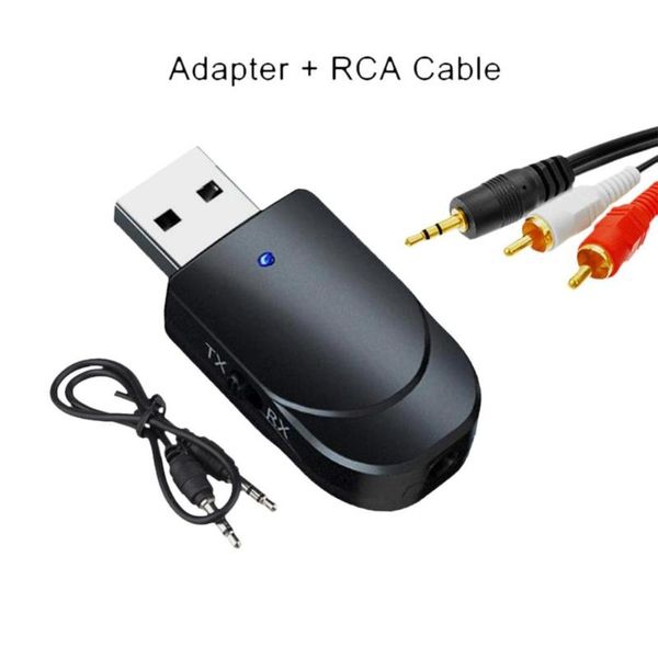 

2in1 usb audio receiver transmitter for tv speaker car pc 3.5mm jack stereo aux wireless adapter with lcd display