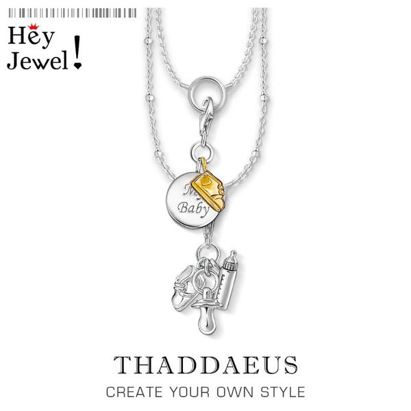 

charm necklace my baby,2020 spring brand new fashion jewelry 925 sterling silver bijoux trendy gift for women girls