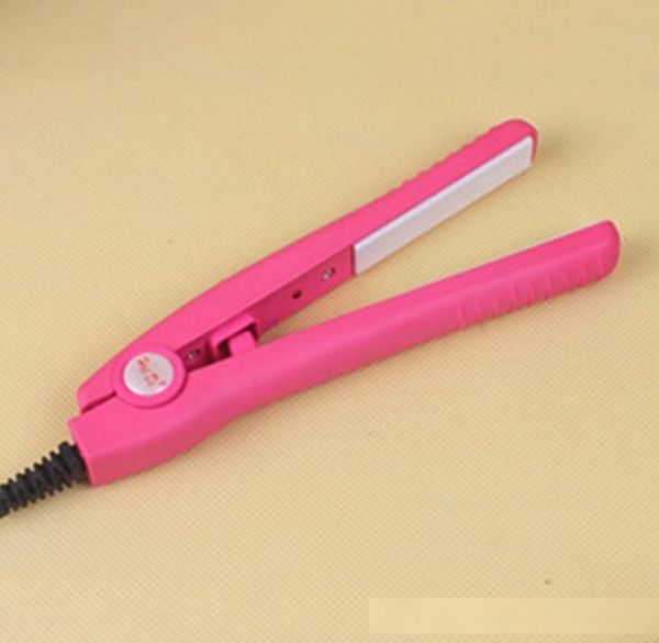 

mini ceramic hair straightener straight roll dual-use curling iron